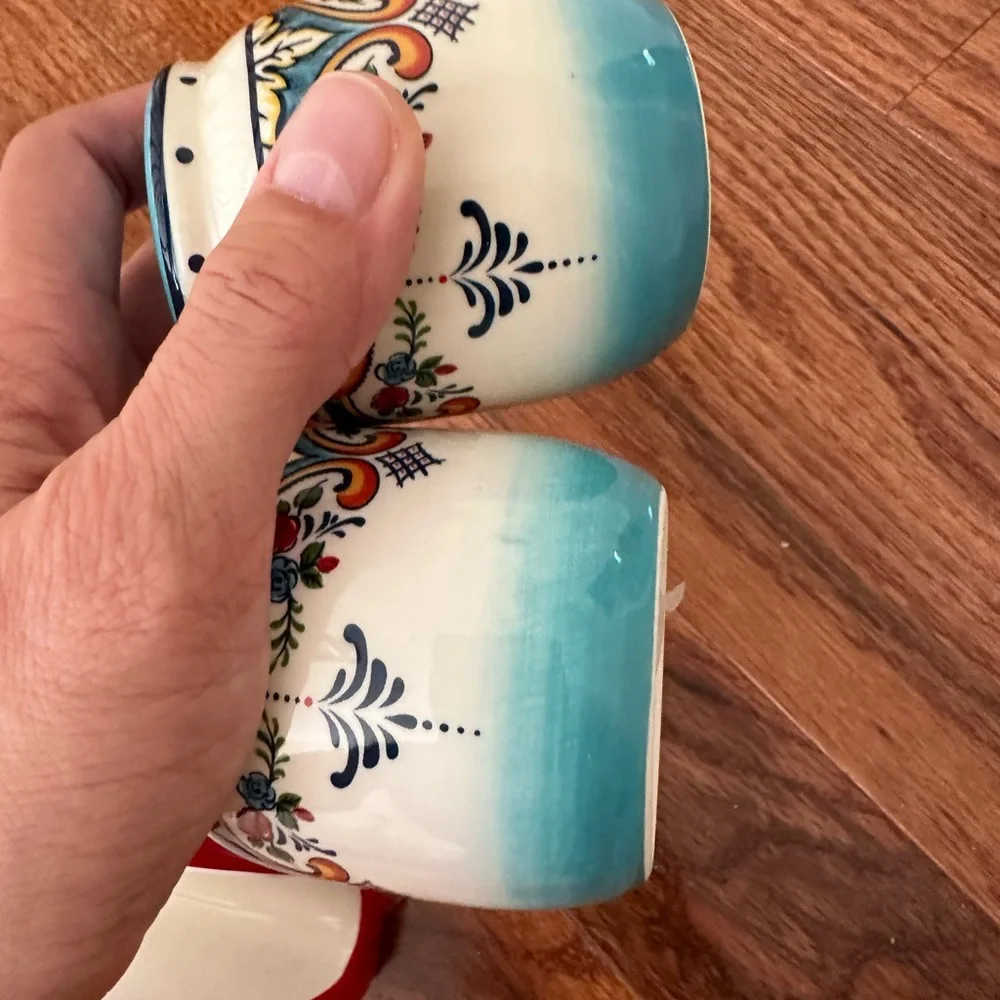 New Zanzibar Collection Vibrant Ceramic Tableware Necessities, 3 Piece